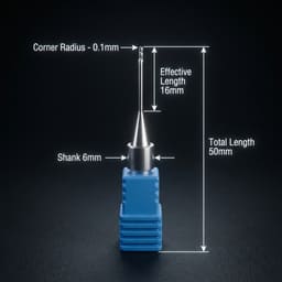 Nexy Metal Milling Bur - Round Nose Knife (JDM5DW Type) - 6