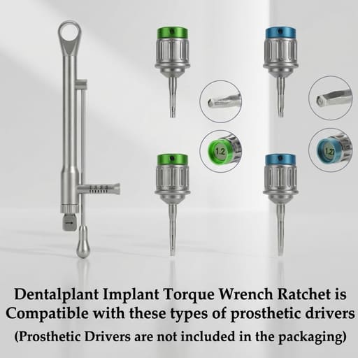 DentalPlant Implant Torque Wrench Ratchet 10–70 Ncm