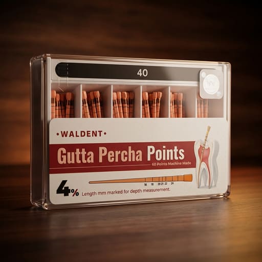 Waldent Gutta Percha Points 4% (Length Marked)