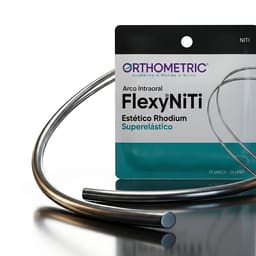 OrthoMetric Flexy NiTi Super Elastic Esthetic Rhodium Plated Archwires - Round (1/Pk) - 1