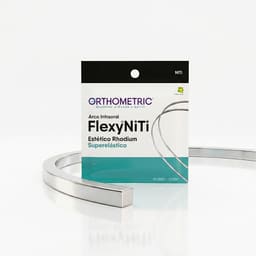 OrthoMetric Flexy NiTi Super Elastic Esthetic Rhodium Plated Archwires - Square (1/Pk) - 1