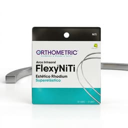 OrthoMetric Flexy NiTi Super Elastic Esthetic Rhodium Plated Archwires - Rectangular (1/Pk) - 1