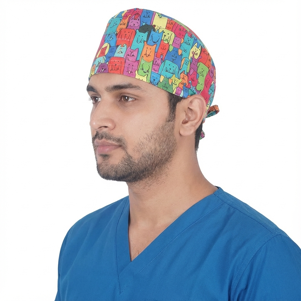Uniform Craft Printed Scrub Caps