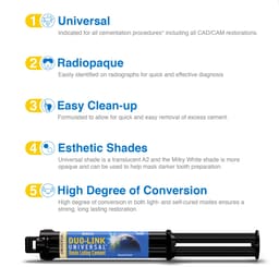 Bisco Duo - Link Dual Cure Resin Luting Cement - Universal 