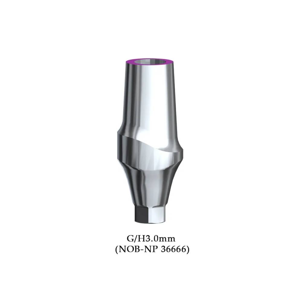 Dentaltech Straight Abutment G/H3.0mm - Nobel Biocare NP Implant Compatible (NOB-NP 36666)