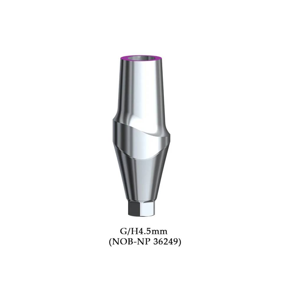 Dentaltech Straight Abutment G/H4.5mm - Nobel Biocare NP Implant Compatible (NOB-NP 36249)