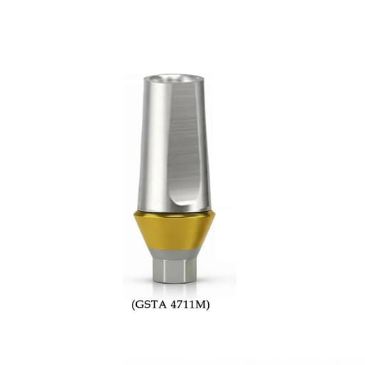Dentaltech Straight Abutments Mini ∅4.5mm X G/H1.0mm X 7.0mm - Osstem Mini Implant Compatible (GSTA 4711M)