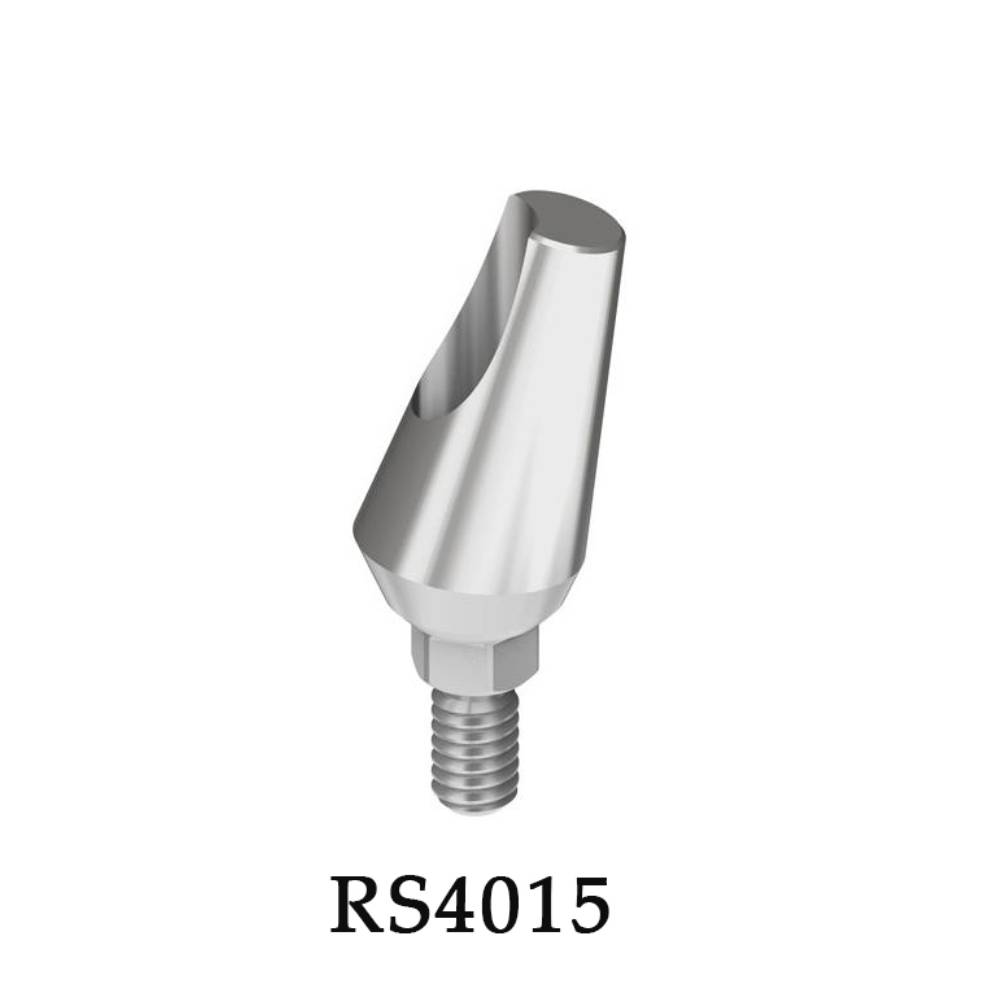 Dentaltech 15°Angular Abutment RS ∅5.0mm X G/H1.0mm X 7.0mm - Adin | Noris | MIS | AB Dental Compatible (RS4015)