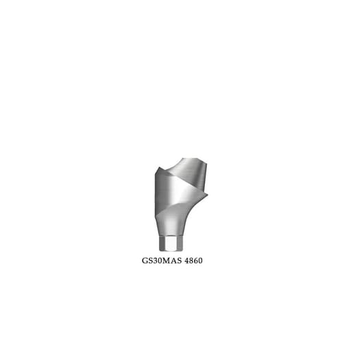Dentaltech Multi Unit 30°Angular Abutment Regular ∅4.8mm X G/H6.0mm - Osstem | Dentium | DIO | Cowellmedi | Neobiotech | Dentis Compatible (GS30MAS 4860)