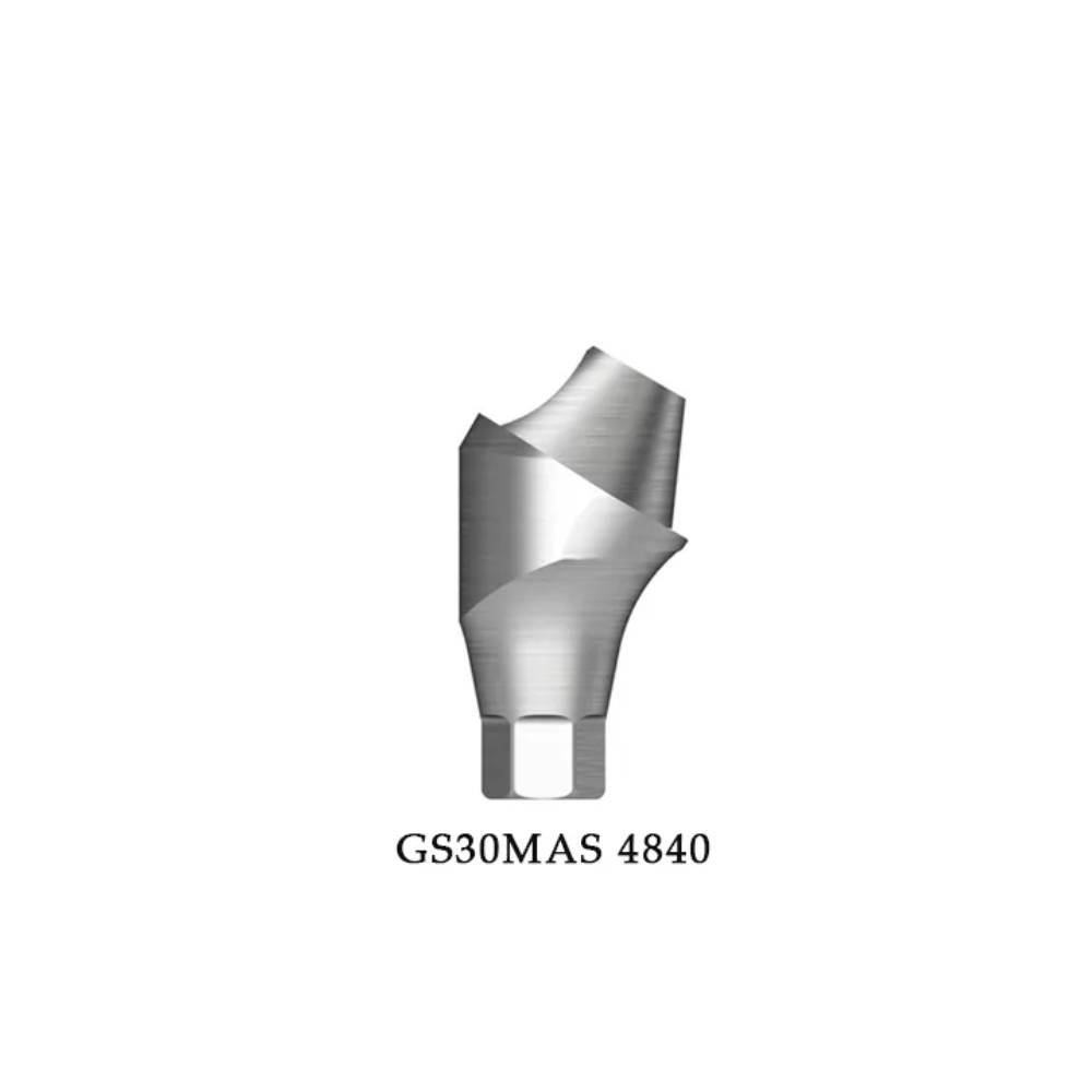 Dentaltech Multi Unit 30°Angular Abutment Regular ∅4.8mm X G/H3.0mm- Osstem | Dentium | DIO | Cowellmedi | Neobiotech | Dentis Compatible (GS30MAS 4830)