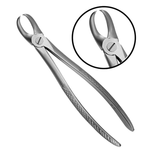 Waldent Tooth Extraction Cowhorn Forceps Lower Molars No.87 (1/128) 