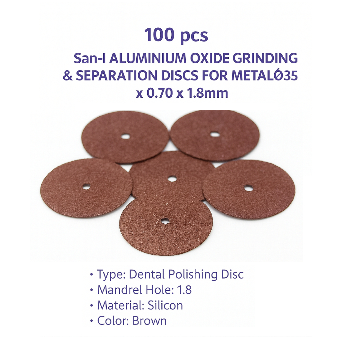 San-I Aluminium Oxide Grinding & Separation Discs for Metal Ø35 x 0.70 x 1.8mm (100pcs)         