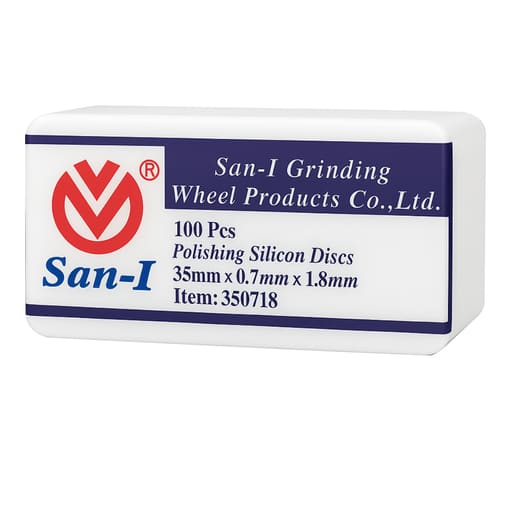 San-I Aluminium Oxide Grinding & Separation Discs for Metal Ø35 x 0.70 x 1.8mm (100pcs)         