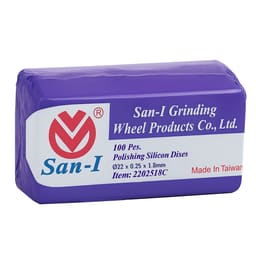 San-I Silicon Carbide Margin Adjustment & Seperation Discs for Ceramics Ø22 x 0.25 x 1.8mm (100pcs)         - 6