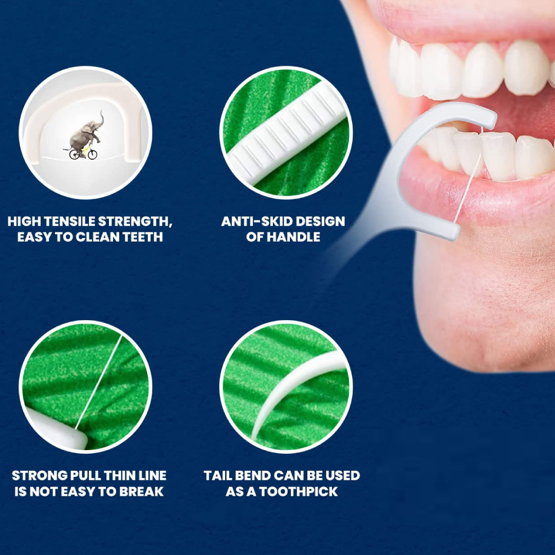 MyOra FlossSure Dental Floss Picks - Pack Of 10 (50 Picks/Pack)