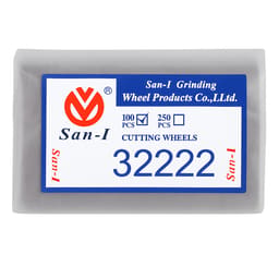 San-I Aluminium Oxide Grinding Discs for Metal Ø31.8 x 2.20 x 2.0mm (100pcs)              - 2