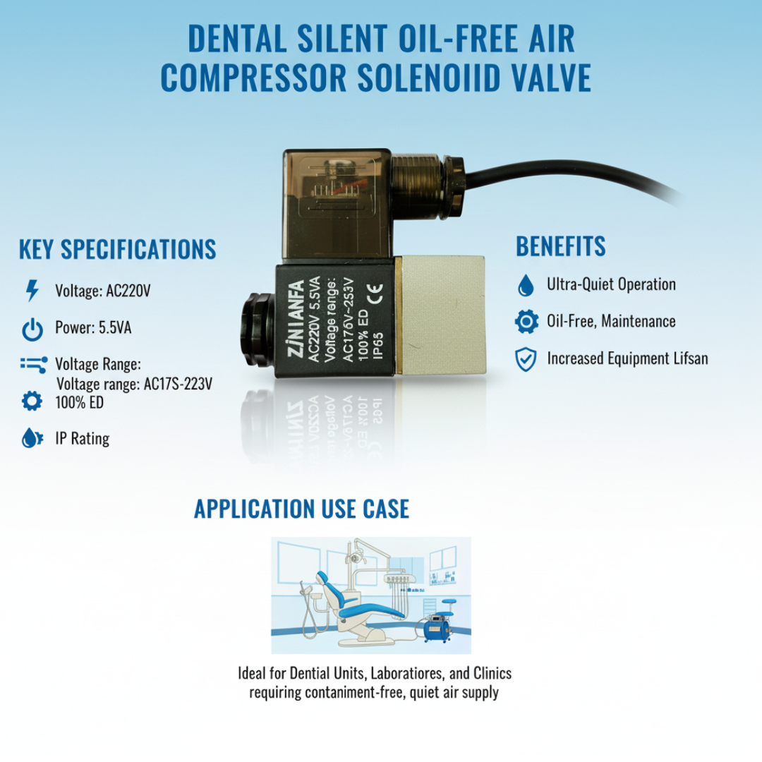 Dental Compressor Electromagnetic valve      