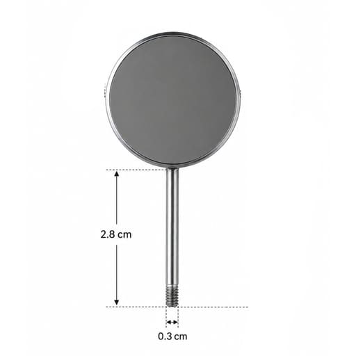 Waldent Wal-Vision FS Rhodium Coated Front Surface MM Tops No. 8 (13/118)