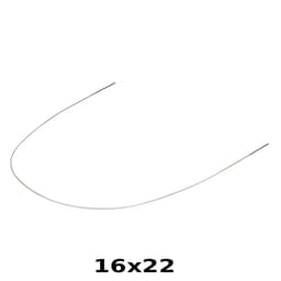 U Ortho Stainless Steel Tooth Color Wire - Rectangular Lower 16x22 (Pack of 1)