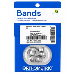 OrthoMetric Plain Ortho Bands - Size 34 Lower - (40.01.0340)