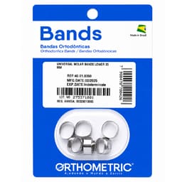 OrthoMetric Plain Ortho Bands - Size 35 Lower - (40.01.0350)