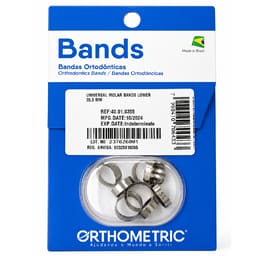 OrthoMetric Plain Ortho Bands - Size 35.5 Lower - (40.01.0355)