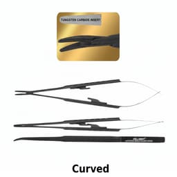 Julldent Micro Surgical Needle Holder With Curved TC Tip (073B)