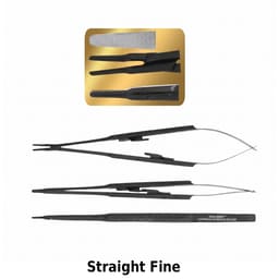 Julldent Micro Surgical Needle Holder With Straight Fine TC Tip (073A)