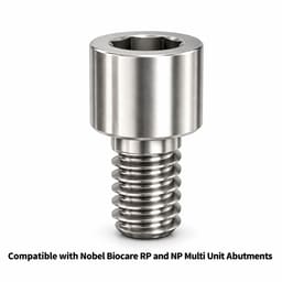 Mediden Nobel Biocare Implant Compatible Multi Unit Titanium Abutment Screw (NBMUS) (Pack of 10) - 4