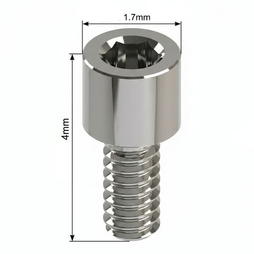Mediden Noris Implant Compatible Multi Unit Titanium Abutment Screw (NMUS) (Pack of 10)