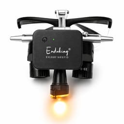 EndoKing Dental Surgical Loupes 4-6X Adjustable Magnification with LED Headlight - 6