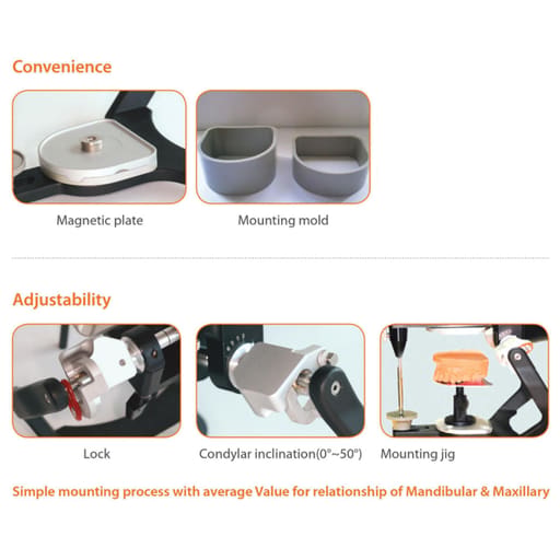 Corident CSA 400 Articulator (Semi-Adjustable Type)