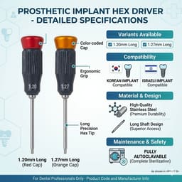 Julldent Prosthetic Hex Drivers - Long (JULL-DENT 232) - 4