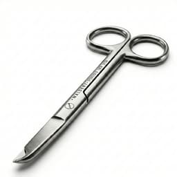 Waldent Scissors Spencer Side Curved For Suture Cutting 13 cm (3/138)