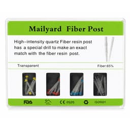 Fiber Post With 4 Drills ( Pack of 20 Posts )
