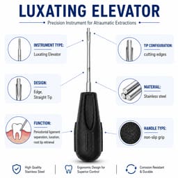 Veecare Dual Edge Straight Luxating Elevator - 6