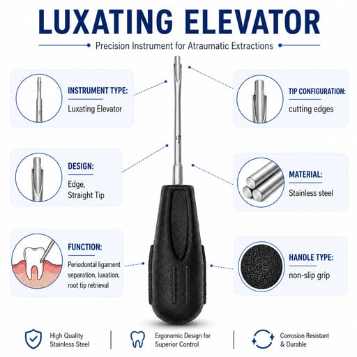 Veecare Dual Edge Straight Luxating Elevator