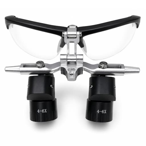 EndoKing Dental Surgical Loupes 4-6X Adjustable Magnification with LED Headlight