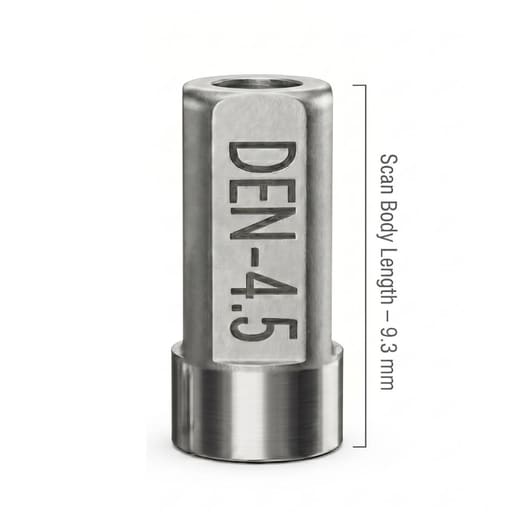 Dentaltech Dentium Implant Compatible Multi Unit Scan Body (Den 4.5-hybrid)