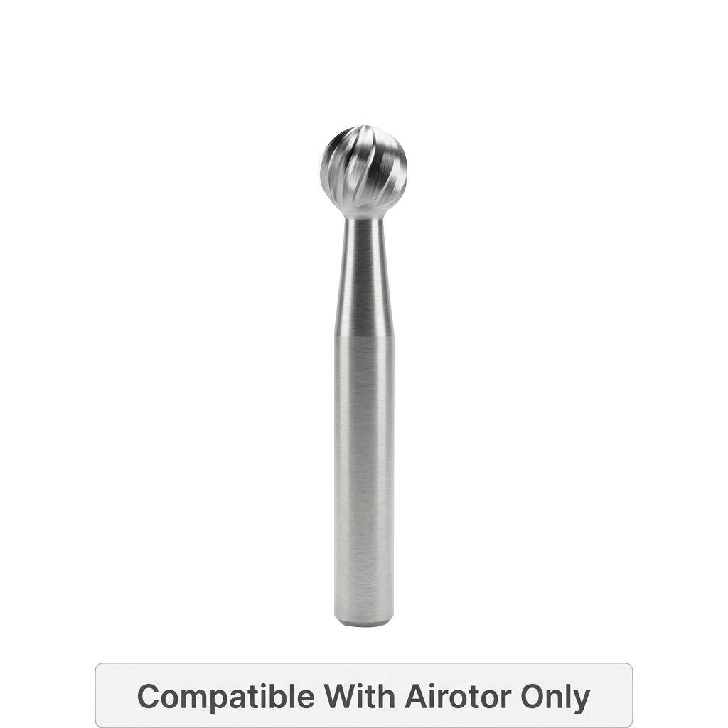 Prima Dental Round Surgical Carbide Airotor Bur 25 Mm (Pack of 5)