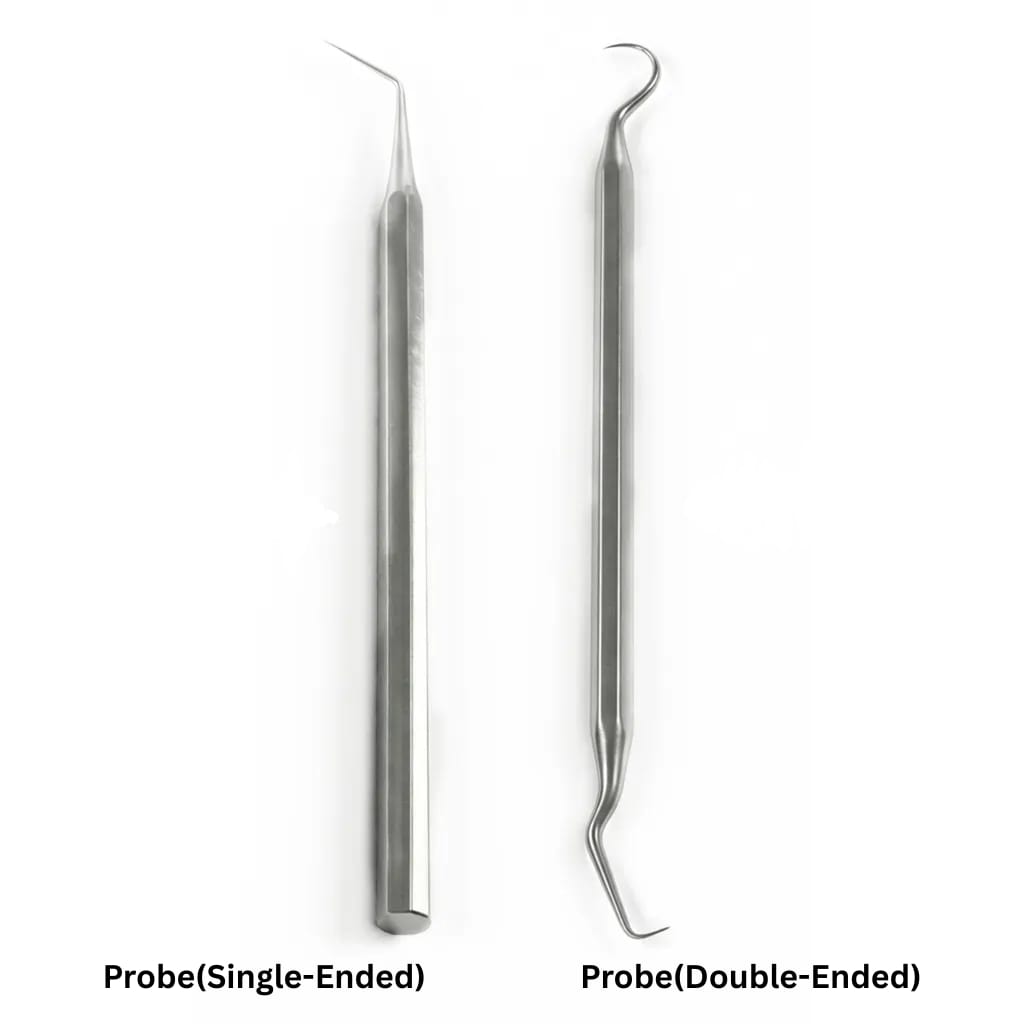 GI Probe + Mouth Mirror + Tweezer