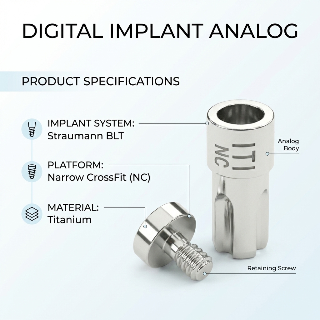 Dentaltech Digital Analog - Straumann BLT NC Implant Compatible