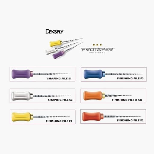 Dentsply Protaper Hand File 31mm Assorted (SX-F3)