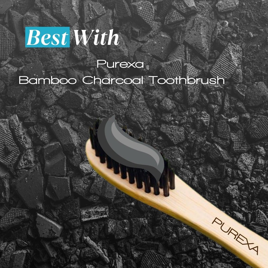 Purexa Charcoal White Toothpaste (Pack Of 10)