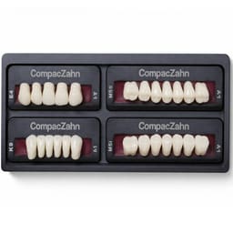 Rubydent CompacZahn Acrylic Denture natural shade Teeth A1- E4-K9-M5 (Set of 28) (2 layered)