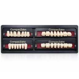 Rubydent CompacZahn Acrylic Denture natural shade Teeth A1- F2-K5-M2 (Set of 28) (2 layered)