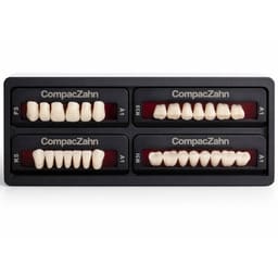 Rubydent CompacZahn Acrylic Denture natural shade Teeth A1- F3-K5-M3 (Set of 28) (2 layered)