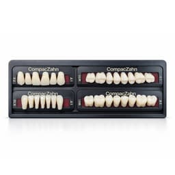 Rubydent CompacZahn Acrylic Denture natural shade Teeth A1- F4-K10-M5 (Set of 28) (2 layered)