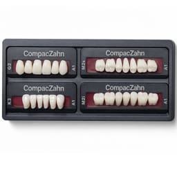 Rubydent CompacZahn Acrylic Denture natural shade Teeth A1- G2-K3-M2 (Set of 28) (2 layered)