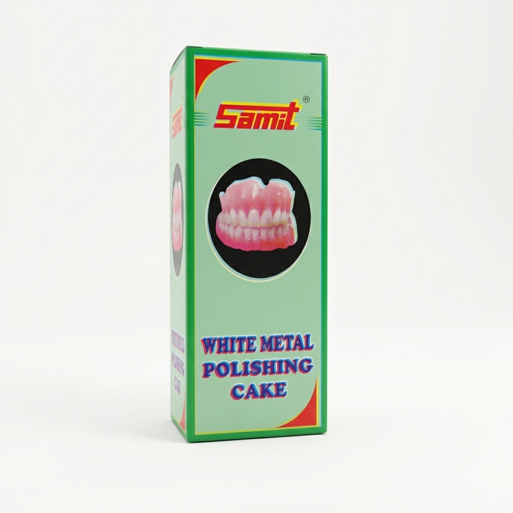 Samit White Metal Polishing Cake